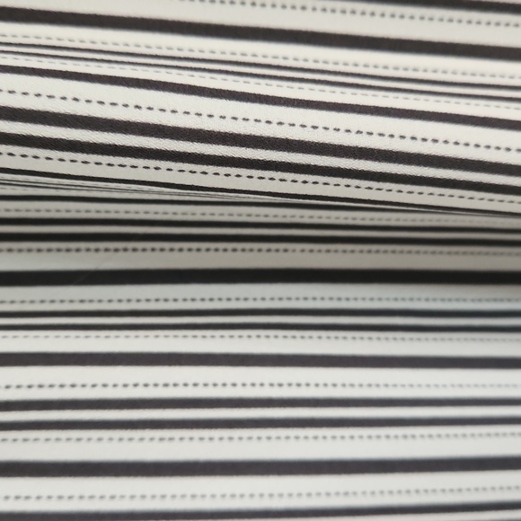 Loft, Woman's, Sz XXSP, 2 BL Stripes & Dashes; Short Sleeve w wh Circles - Picture 5 of 9